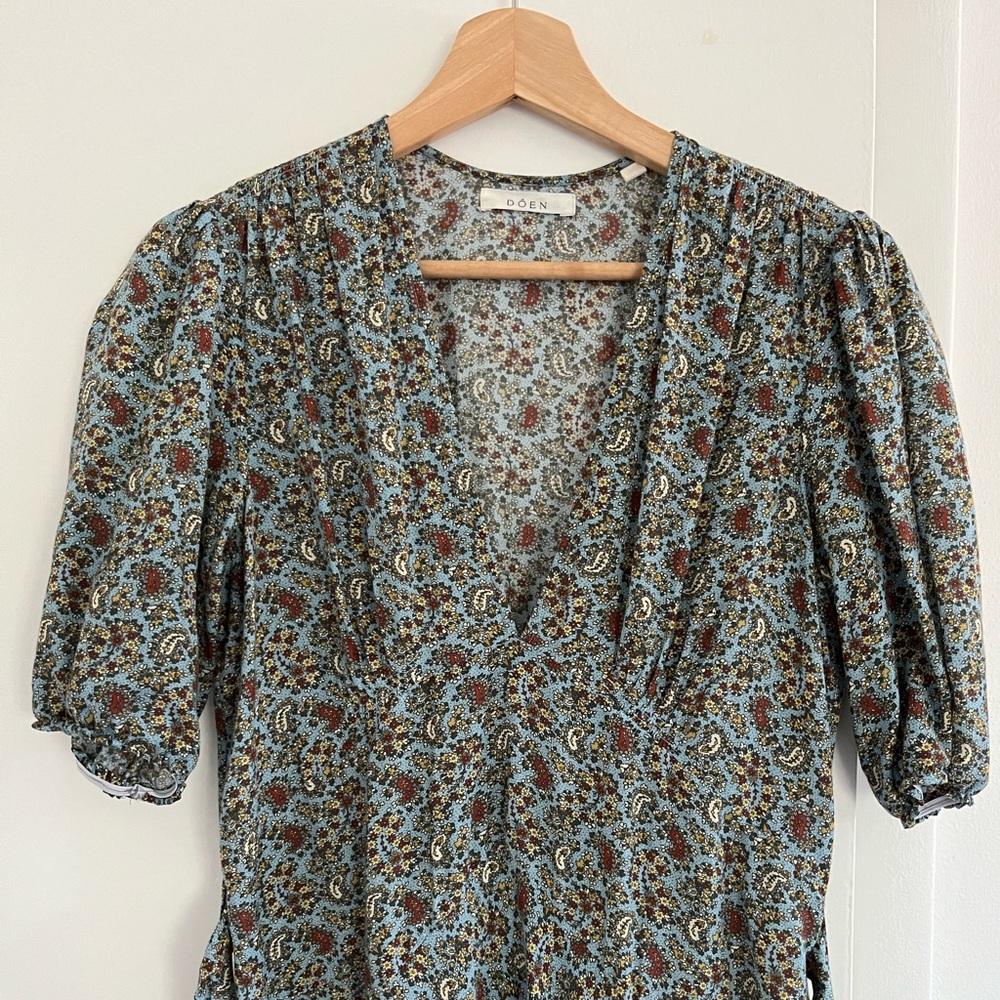 Doen Charleston Dress in Tilsbury Paisley small
